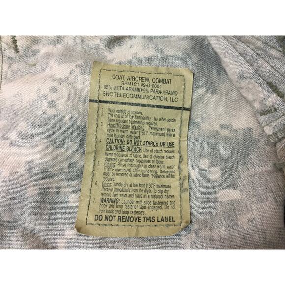 Y2K ACU Military Army Shirt Size S Long Aircrew Combat Jacket Adjustable Waist - Picture 8 of 10